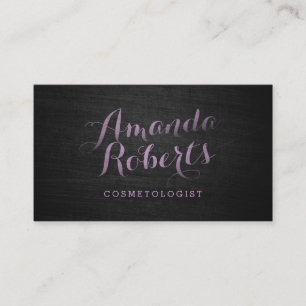 Cartes de visite de maquillage de script moderne e