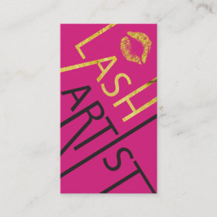 Cartes de visite de maquillage et d'artistes de tr