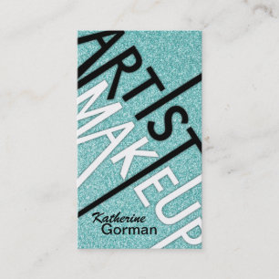 Cartes de visite de maquilleur de parties