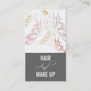 Cartes de visite de maquilleur de styliste en