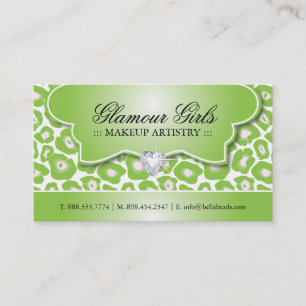 CARTES DE VISITE DE MAQUILLEUR D'EMPREINTE DE