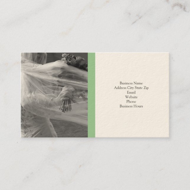 Cartes de visite de mariage (Devant)