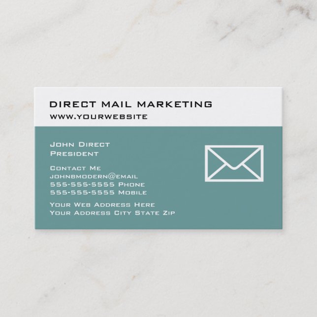 Cartes de visite de marketing direct par courrier (Devant)