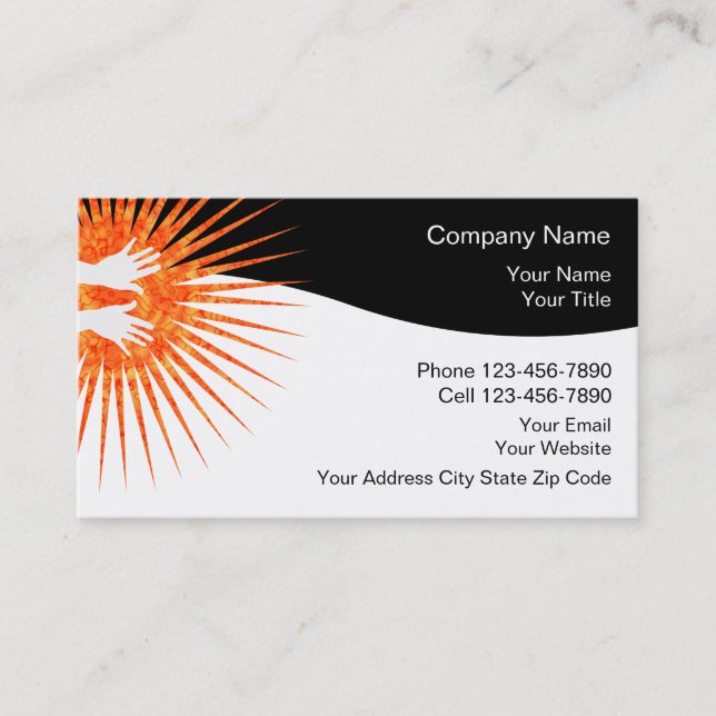 Cartes de visite de massage (Devant)