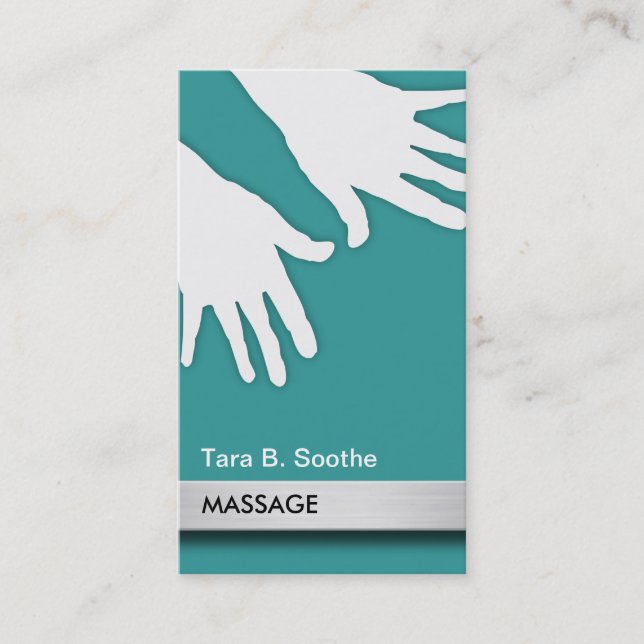 Cartes de visite de massage (Devant)