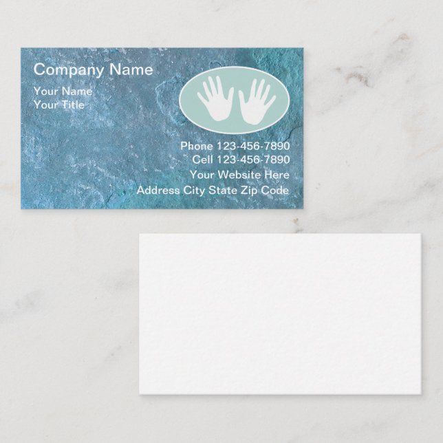 Cartes de visite de massage (Devant / Derrière)