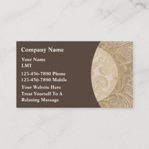 Cartes de visite de massage