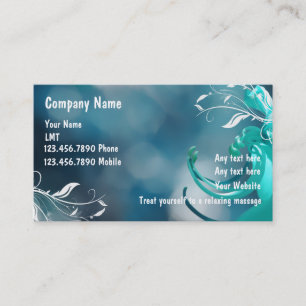Cartes de visite de massage