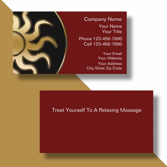 Cartes de visite de massage (Créateur téléchargé)