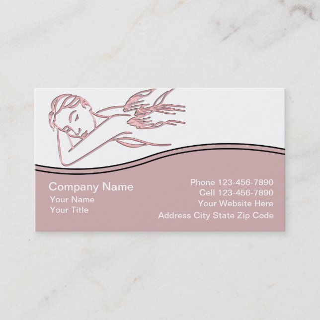 Cartes de visite de massage (Devant)