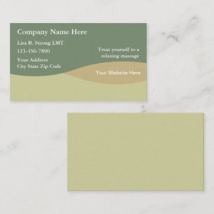 Cartes de visite de massage