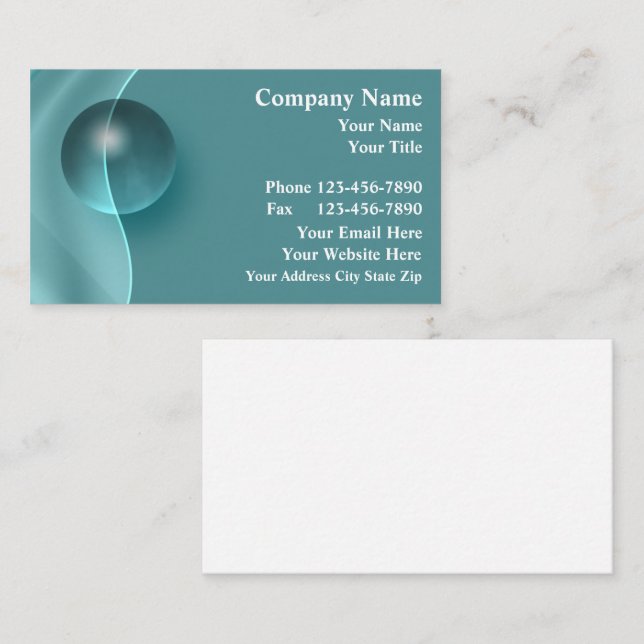 Cartes de visite de massage (Devant / Derrière)