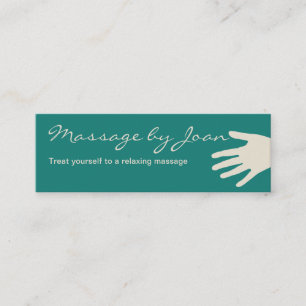 Cartes de visite de massage compacts