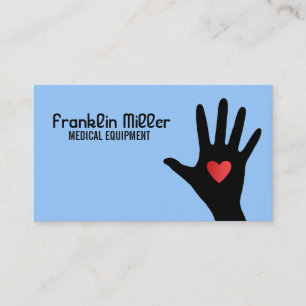 Cartes de visite de matériel médical