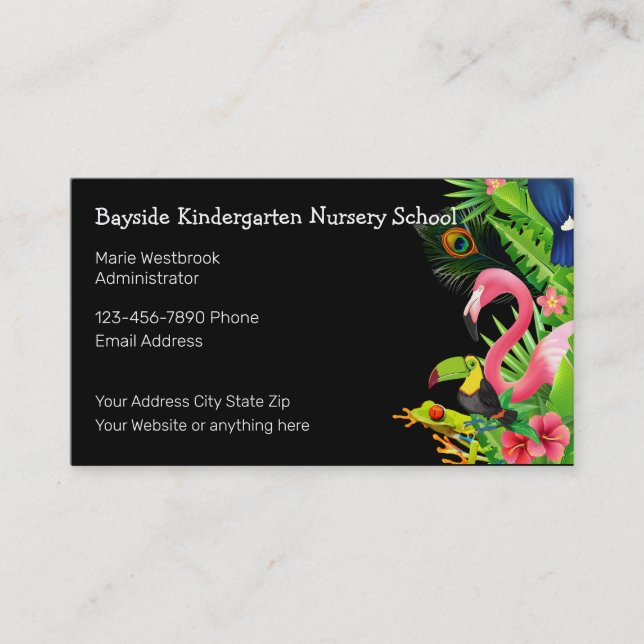 Cartes de visite De Maternelle Et De Maternelle (Devant)