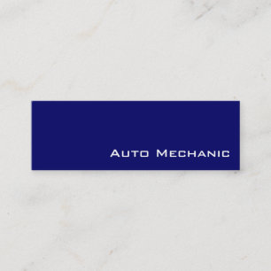 Cartes de visite de mécanicien automobile blanc de