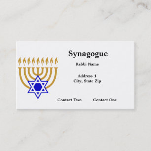 Cartes de visite de Menorah