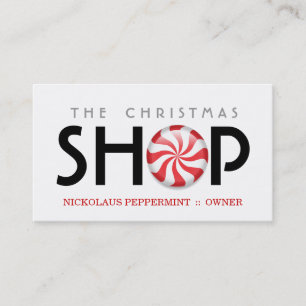 Cartes de visite de menthe poivrée