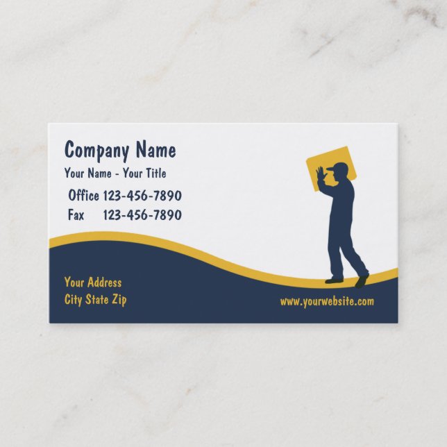 Cartes de visite de messager (Devant)