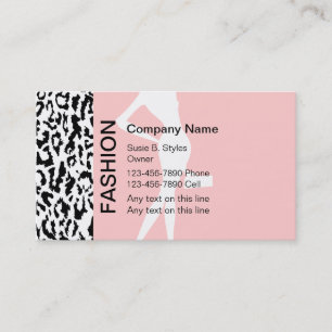 Cartes de visite de mode
