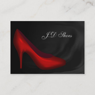 Cartes de visite de mode de chaussure