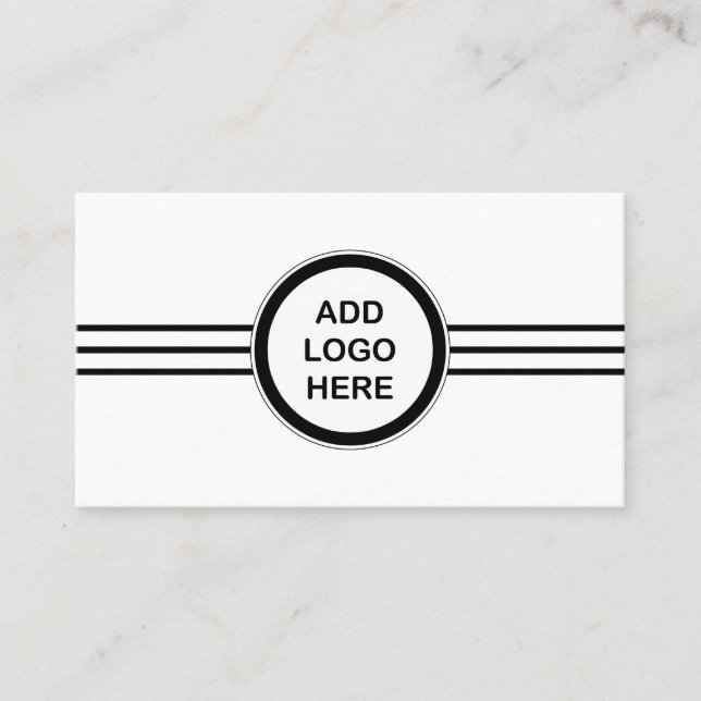 Cartes de visite de modèle de logo (Devant)