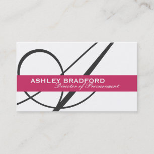 Cartes de visite de monogramme