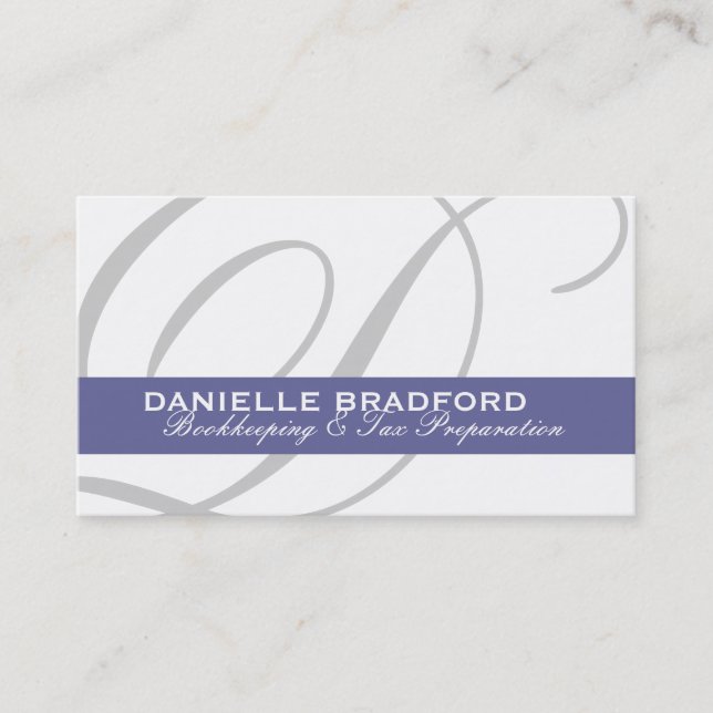 Cartes de visite de monogramme (Devant)