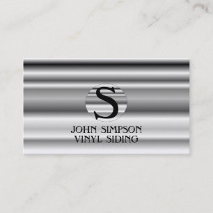 Cartes de visite de monogramme de construction