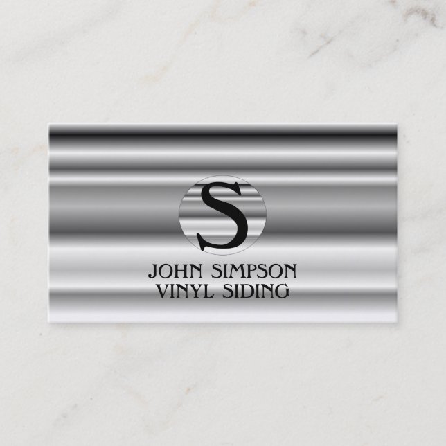 Cartes de visite de monogramme de construction (Devant)