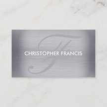 cartes de visite de monogramme de titane
