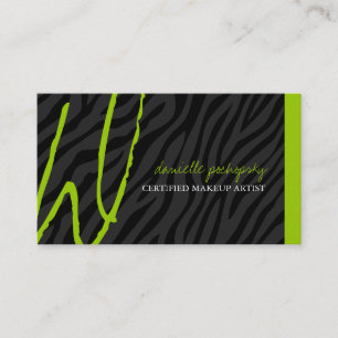 Cartes de visite de monogramme d'impression de