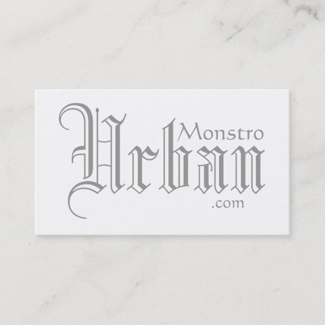 Cartes de visite de Monstro Urban.com (Devant)