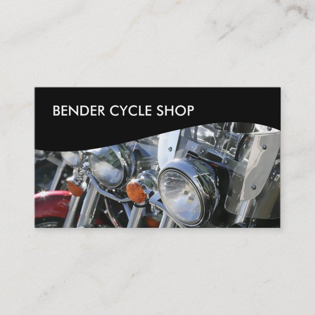 Cartes de visite de moto (Devant)