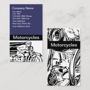 Cartes de visite de moto