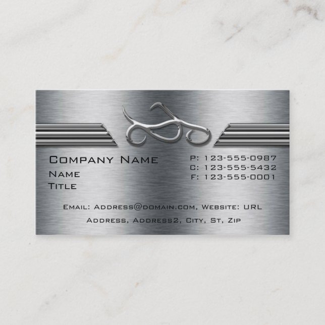 Cartes de visite de moto de chrome (Devant)
