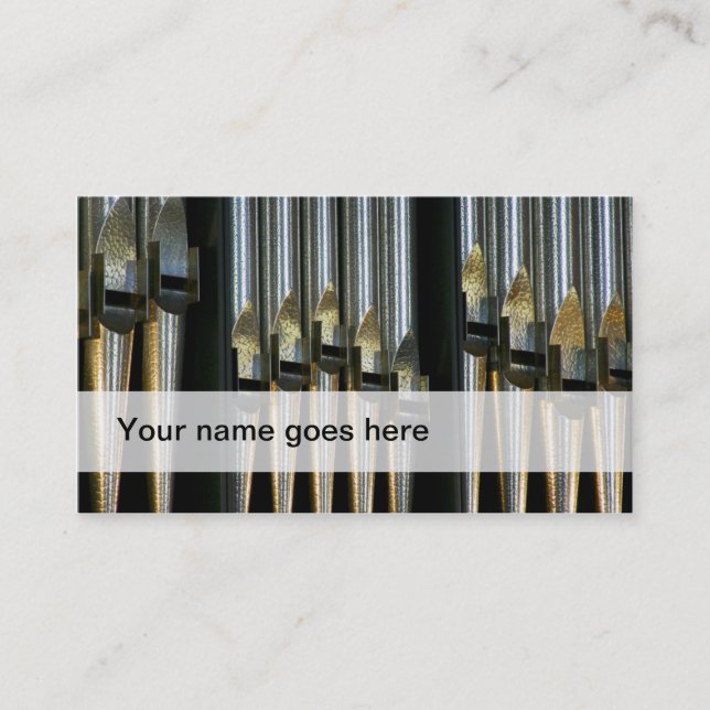 cartes de visite de musique d'organes (Devant)
