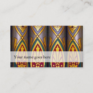 Cartes de visite de musique d'orgue - pipes décoré