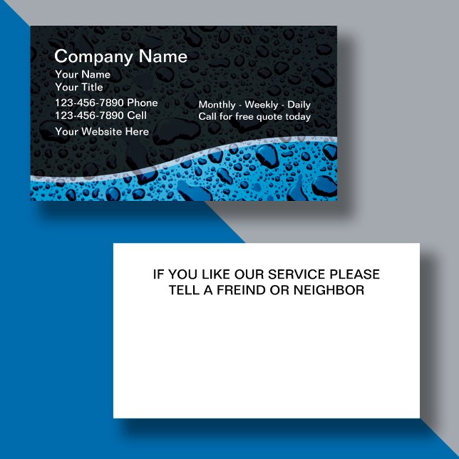 Cartes de visite de nettoyage (Créateur téléchargé)