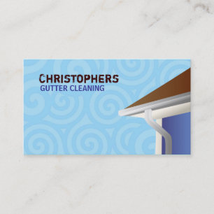 Cartes de visite de nettoyage de gouttière