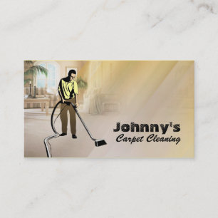 Cartes de visite de nettoyage de tapis