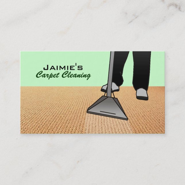 Cartes de visite de nettoyage de tapis (Devant)