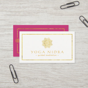 Cartes de visite de Nidra de yoga