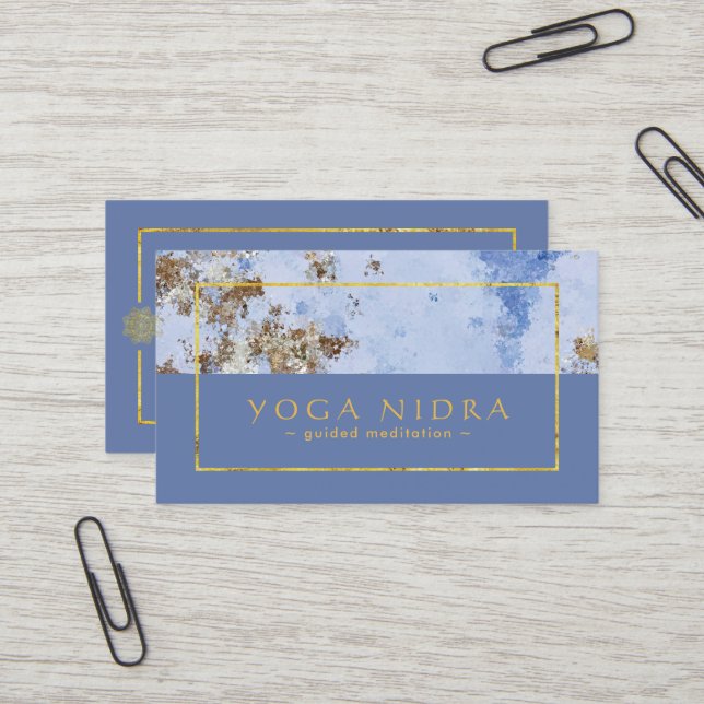 Cartes de visite de Nidra de yoga (Devant/Arrière en situation)