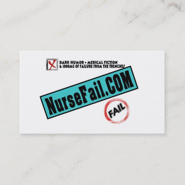 Cartes de visite de NurseFail (Devant)