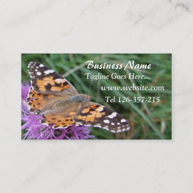 Cartes de visite de papillon (Devant)