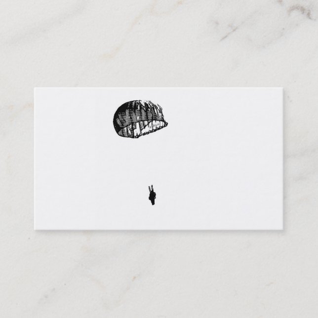 Cartes de visite de parachutiste (Devant)
