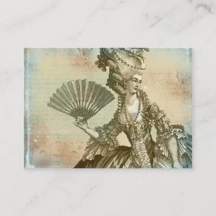 Cartes de visite de parchemin de Marie Antoinette