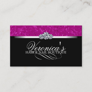 Cartes de visite de parties scintillantes de salon