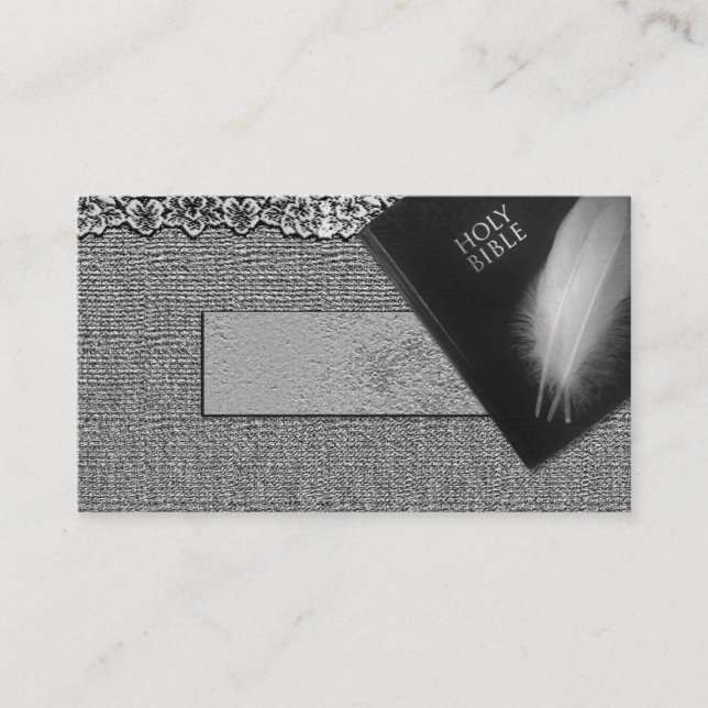 Cartes de visite de pasteur d'église de révérend (Devant)